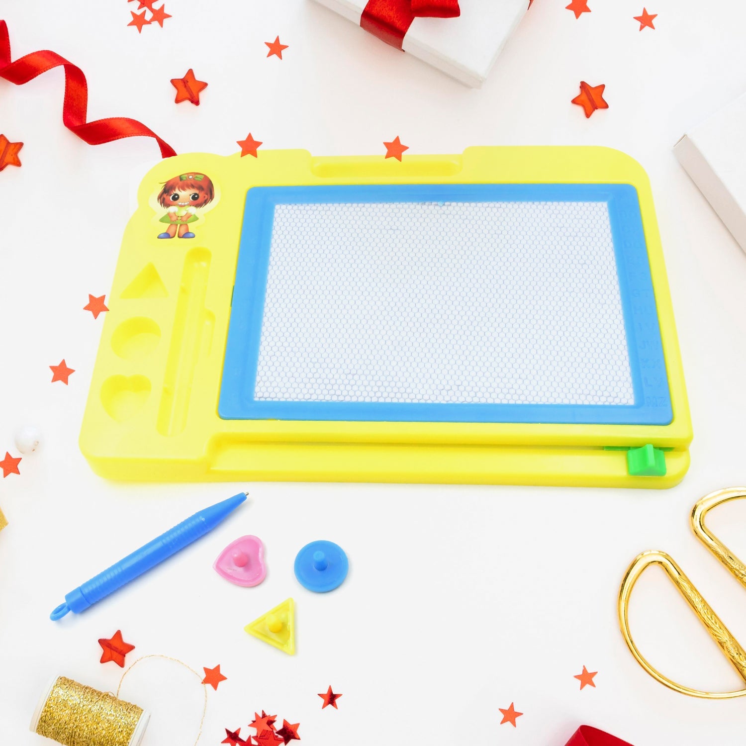 1902 Children Magic Slate Pen Doodle Pad Erasable Drawing Easy Reading Writing Learning Graffiti Board Kids Gift Toy Magnetic Painting Sketch Pad for Baby Children (1 Pc Mix Color) 1902 Children Magic Slate Pen Doodle Pad Erasable Drawing Easy Reading Writing Learning Graffiti Board Kids Gift Toy Magnetic Painting Sketch Pad for Baby Children (1 Pc Mix Color)